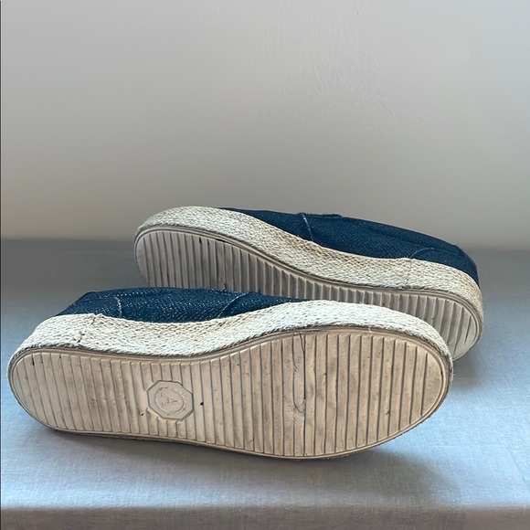 Rossella Lopes Distressed Slip-On Espadrille Sneakers Size 7 - Picture 7 of 13